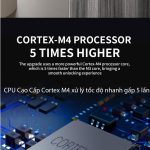 khóa sử dụng CPU Cortex M4 tăng tốc xử lý nhanh gấp 5 lần